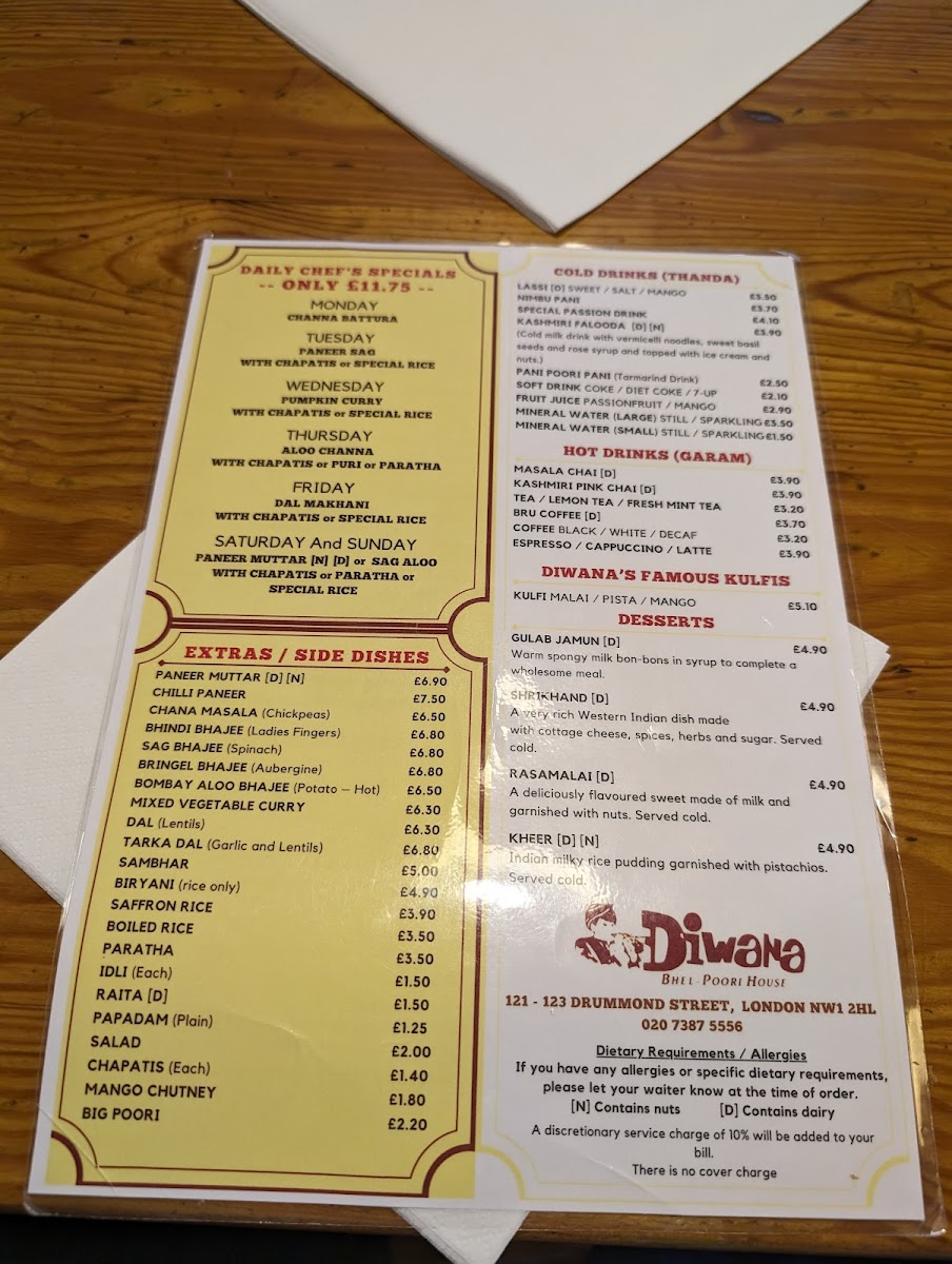 Menu Diwana Bhel Poori House-6